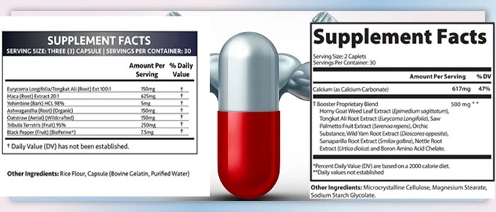 supplements - testosterone booster 90 capsules